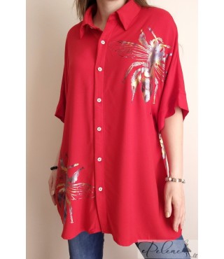 Nauja palaidinė-marškiniai su bite